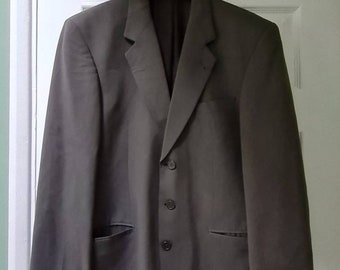 Vintage dark green NIRO lightweight suit, men's size S