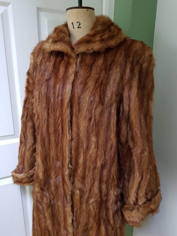 コート PLAIN FW25 FAKE MINK FUR JACKET (JJ25068 BROWN) Mink Fur Jacket in Golden Brown Color