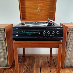 Timewarp 1973 British Hacker Centurion Record Player Radiogram & Stand
