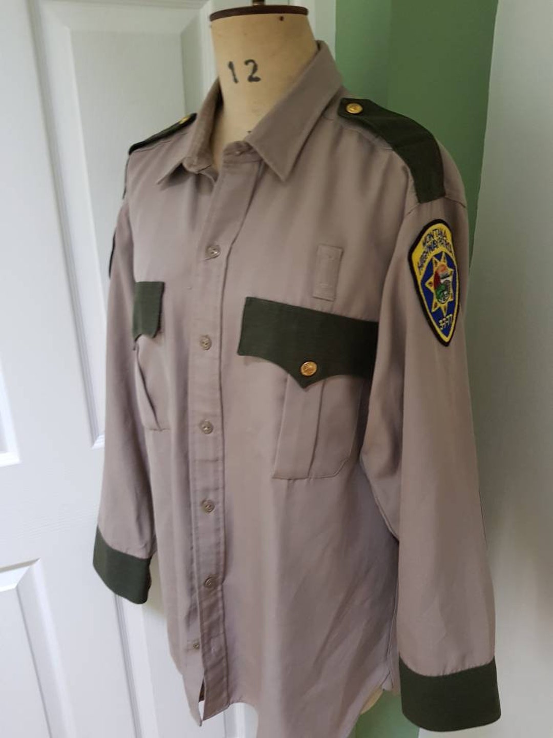 Vintage Montana Highway Patrol Uniform Jacket and Shirt Etsy