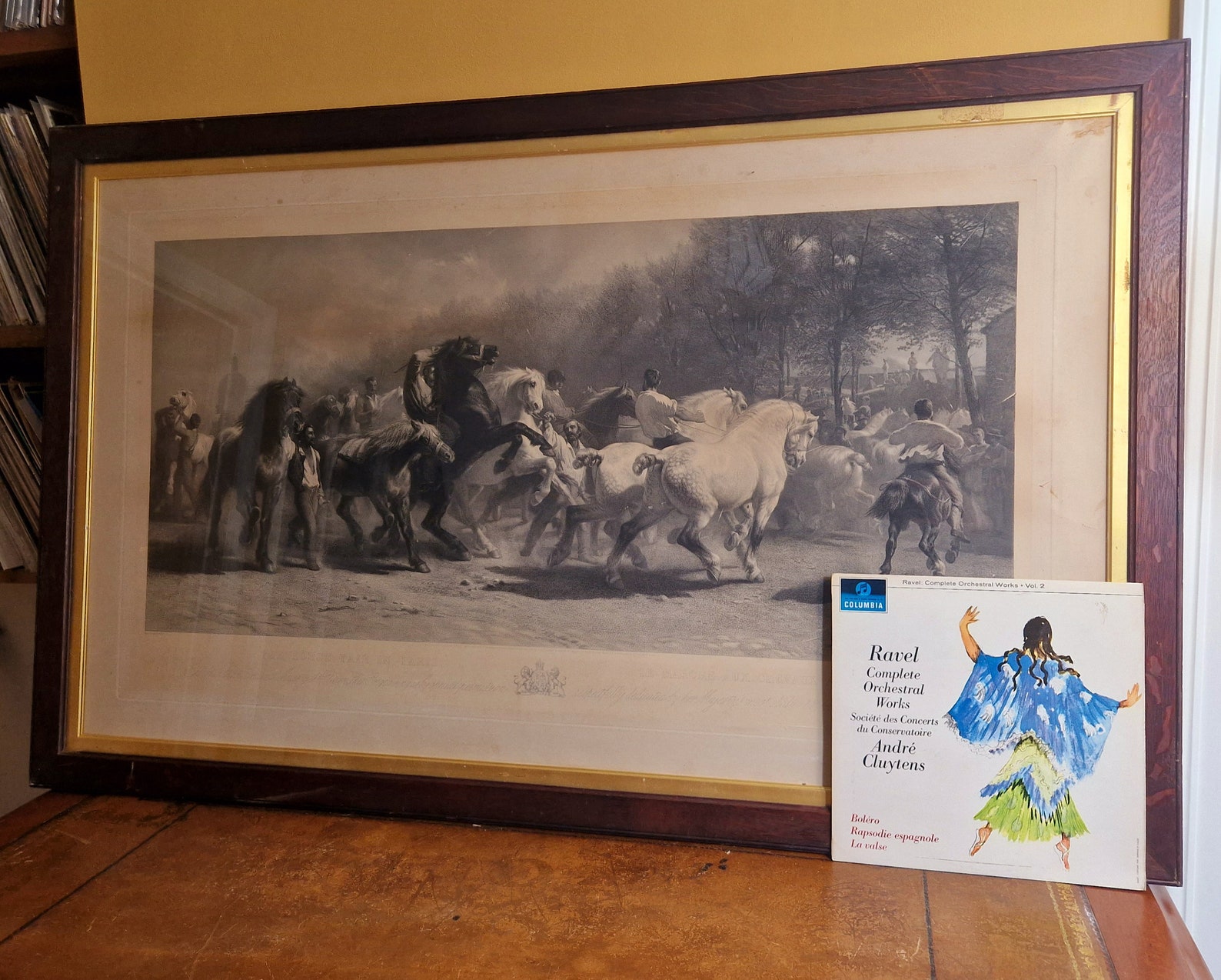 Rosa Bonheur the Horse Fair, Paris 1857 Large Original 1800's Stamped