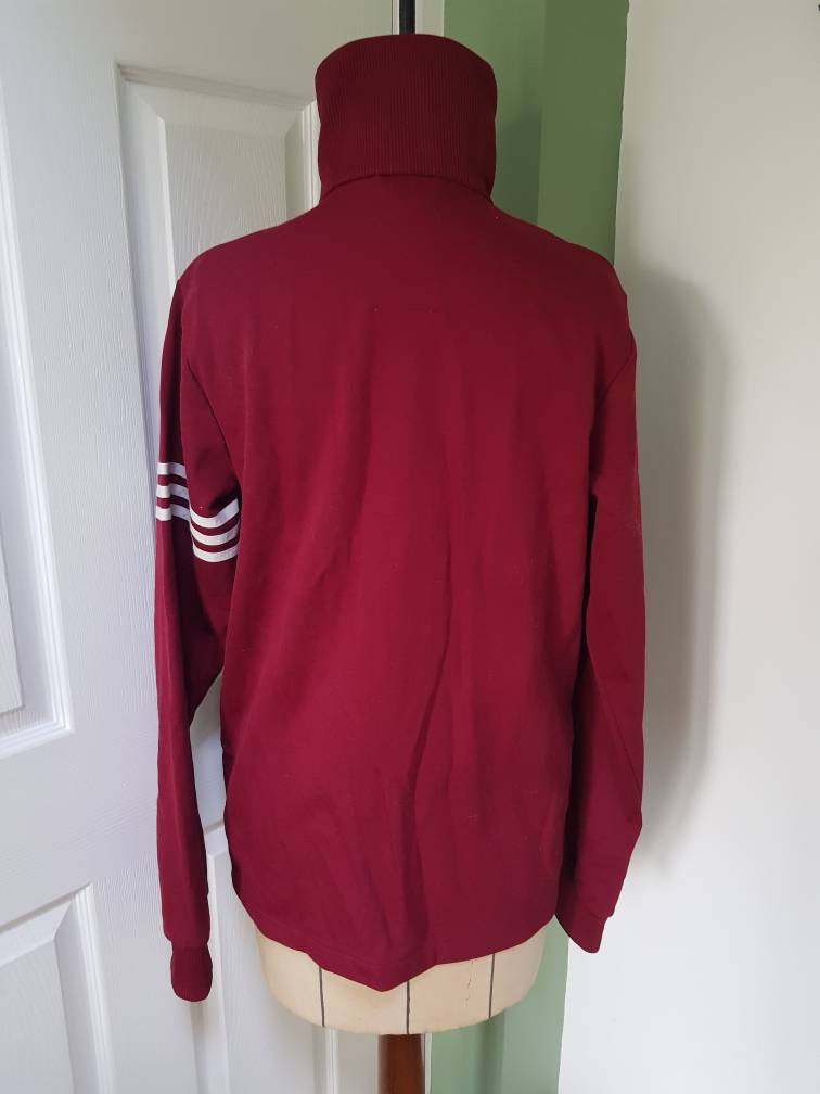 【希少】adidas 80sトレフォイル 中綿ジャケット　バーガンディ　ボルドー ヴィンテージ ユニセックス バーガンディ ADIDAS ORIGINALS 40 Years