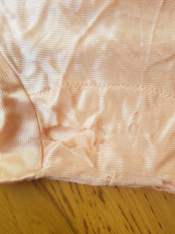 Vintage unworn dead stock 1970s ladies' peach sil… - image 3