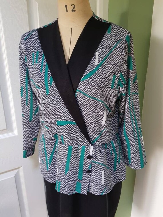 Vintage 1980s ladies' lightweight blazer-style dr… - image 1