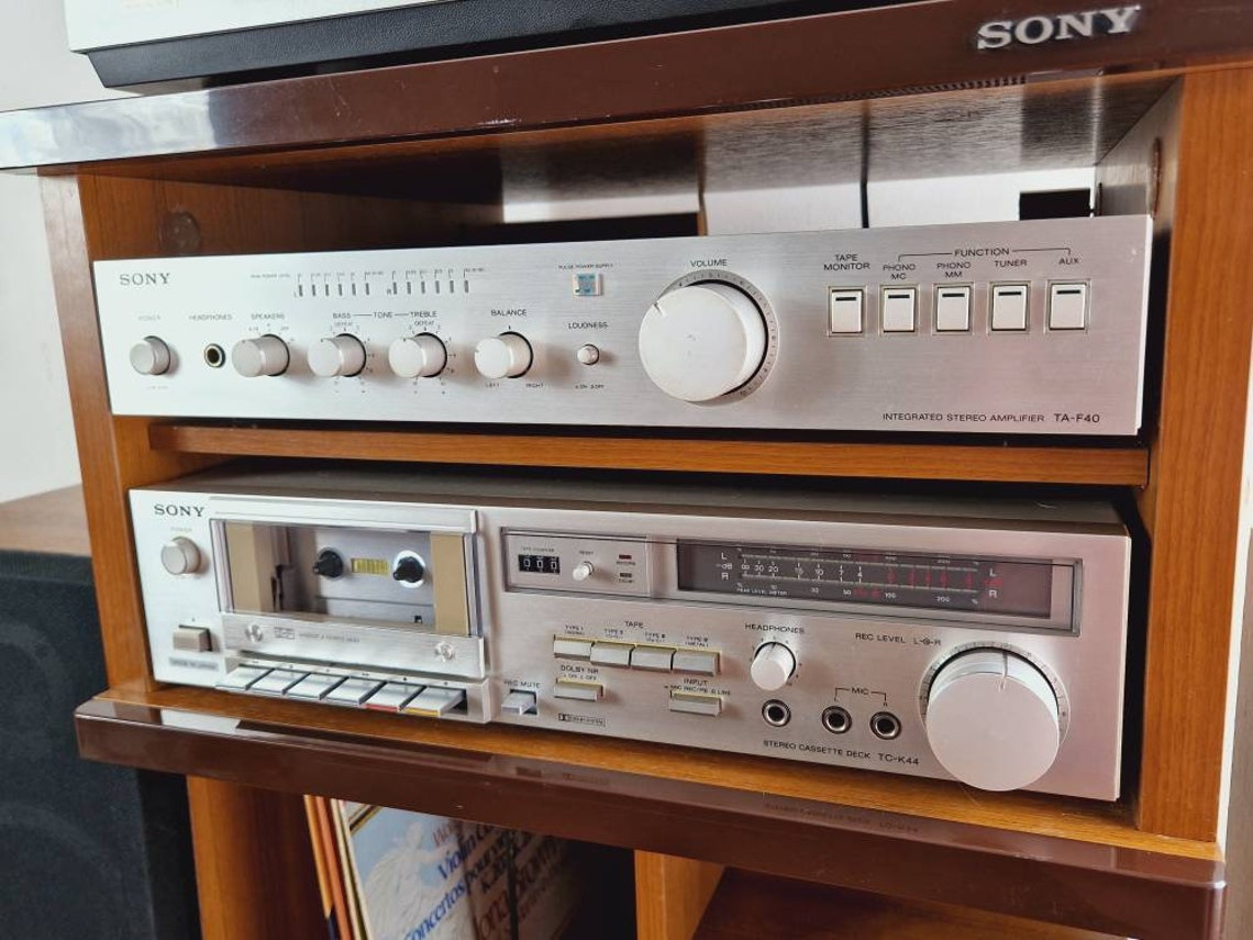 RECEPTEUR AM/FM TUNER RADIO DIGITAL VINTAGE 1980 SONY ST-J55L AUDIO HIFI