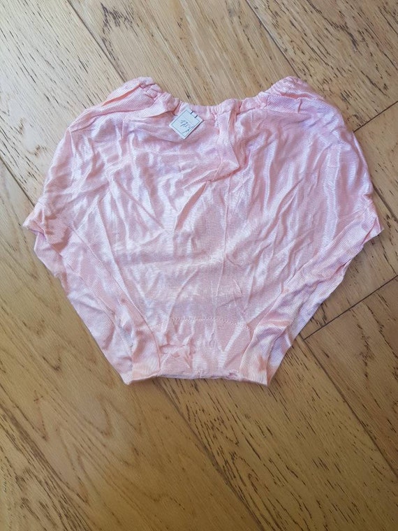 Vintage unworn dead stock 1970s ladies' peach sil… - image 1