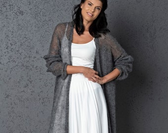 Wedding Knitted Cardigan GRAY Wedding 