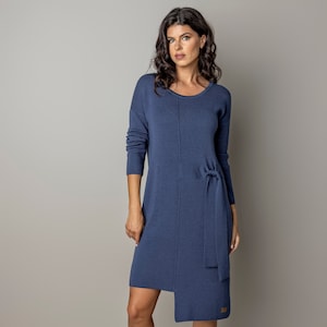 Merino wool dress, knitted dress, knitted merino wool dress, minimalist dress, stylish dress, merino dress, merino wool dresses, midi dress