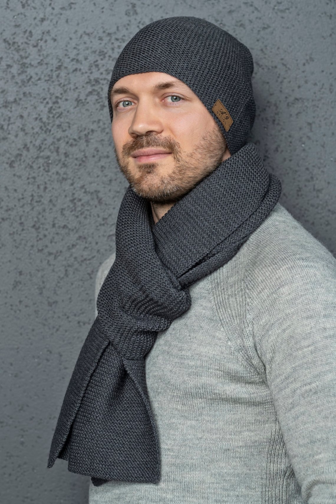 Merino wool scarf merino wool hat merino wool cap winter Etsy