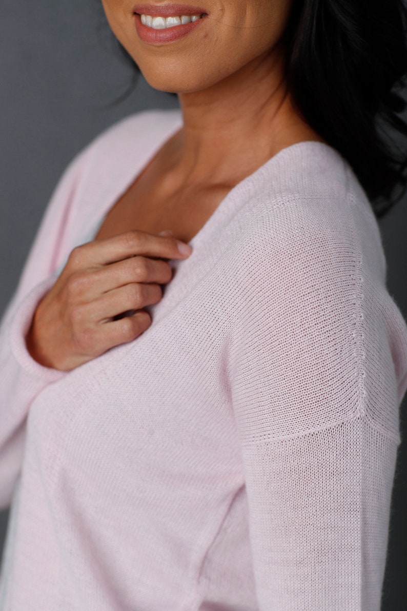 TEEROSE open front knit wool cardigan, light pink — By AGdesign