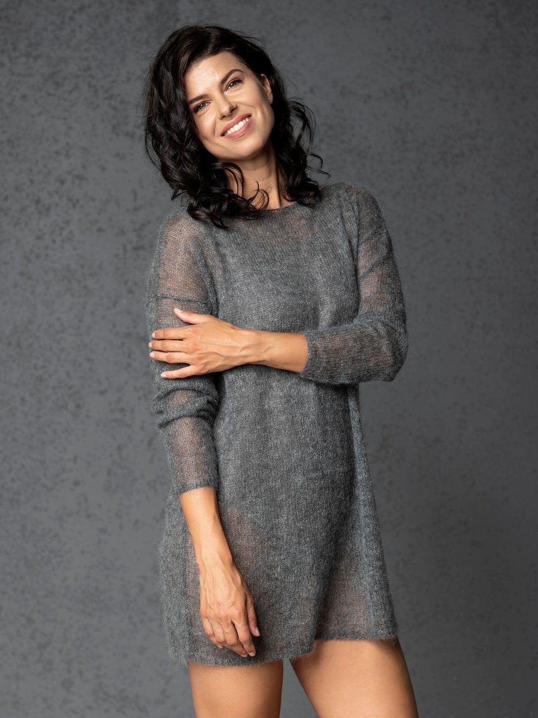 Mohair Wool Sweater, Mohair Sweater, Mohair Pullover, Light Sweater ...