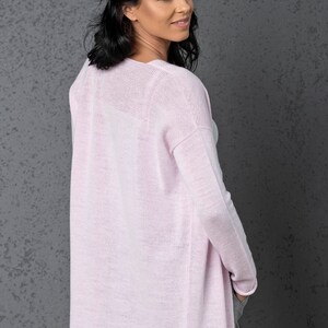 TEEROSE open front knit wool cardigan, light pink — By AGdesign