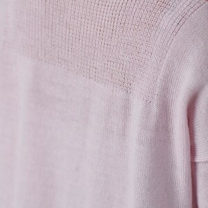 TEEROSE open front knit wool cardigan, light pink — By AGdesign