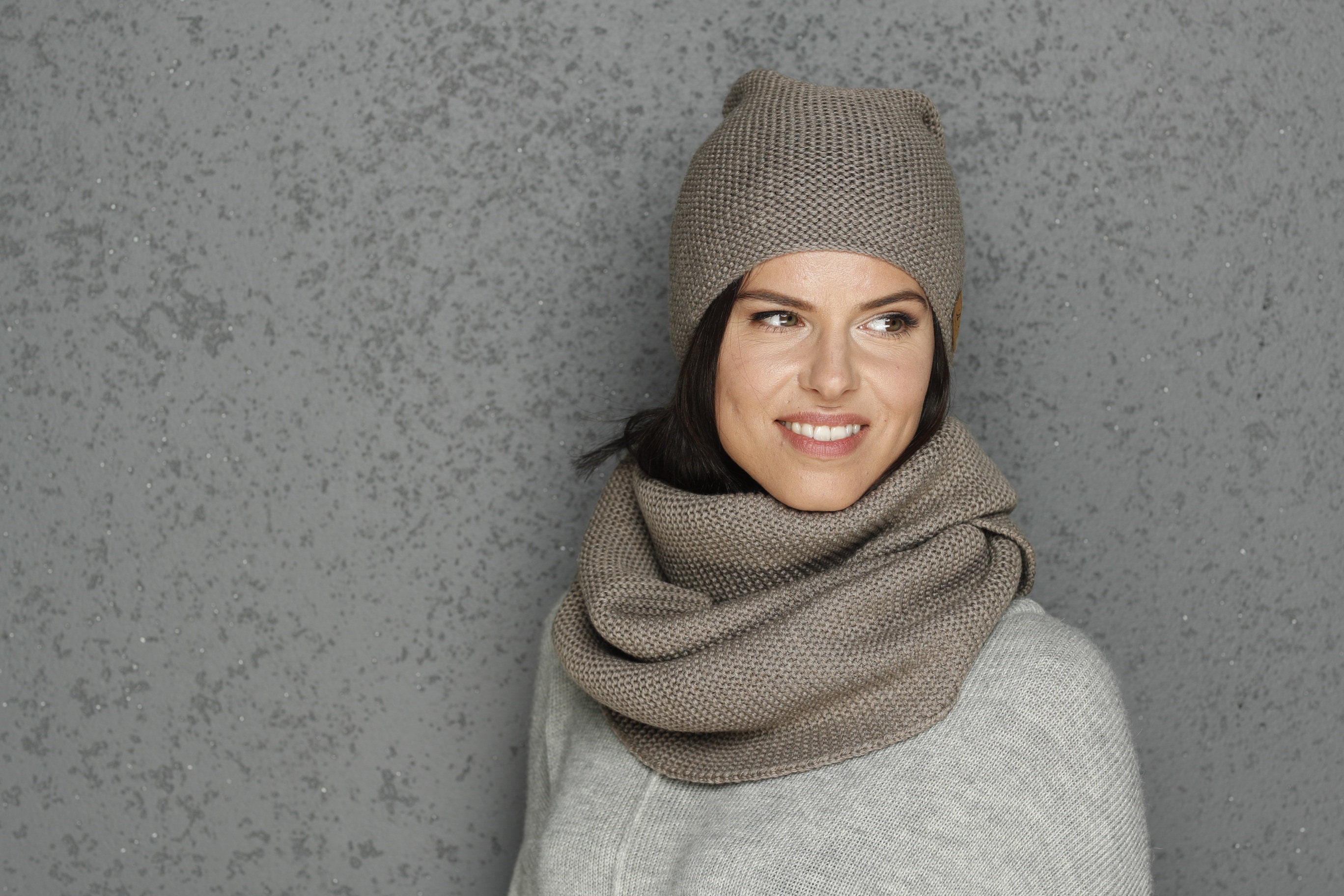 Merino Wool Snood Merino Wool Hat 