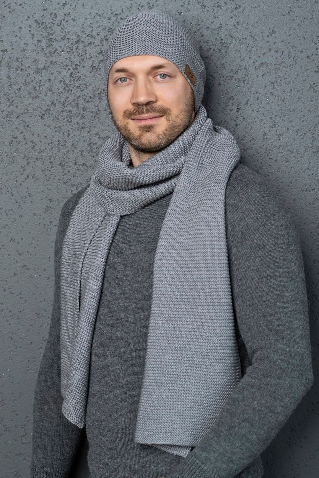 Merino Wool Scarf, Merino Wool Hat, Merino Wool Cap, Winter Scarf, Gift