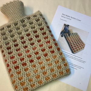 Crochet Pattern - Hot Water Bottle Cover - PDF Instant Download