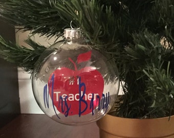 Teacher Christmas ornament