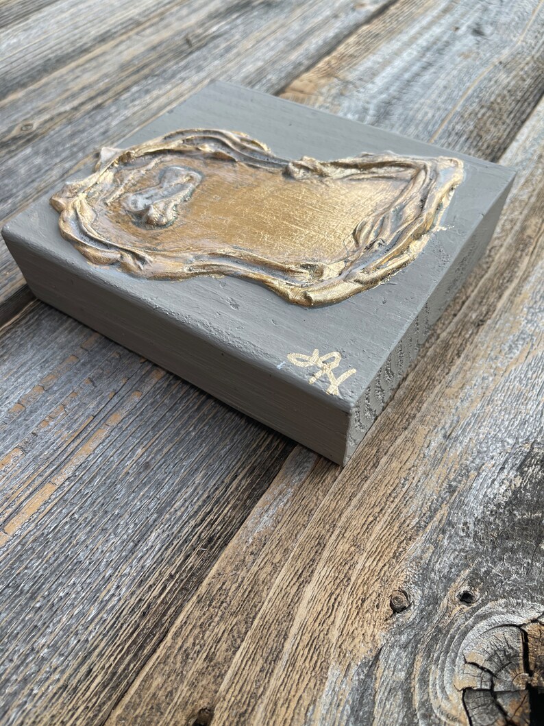 Oyster Art Oyster Texture Gold Leaf Beige Etsy