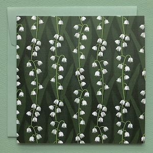 Lily of the Valley Greeting Card  – Luxury Card Design
