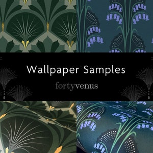 Wallpaper SAMPLES – Art Deco-Style Luxury Designs – Paste-the-wall wallcovering