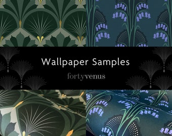 Wallpaper SAMPLES – Art Deco-Style Luxury Designs – Paste-the-wall wallcovering