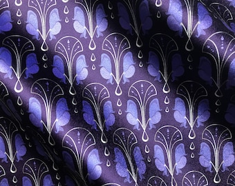 Monkshood VELVET – Fabric by the Metre – Inspired by Agatha Christie – Shimmering Velvet