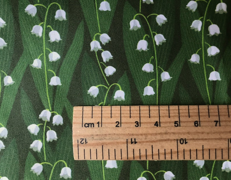 SAMPLES Lily of the Valley Fabric Organic Cotton Poplin Eco velvet Duchess Satin image 3