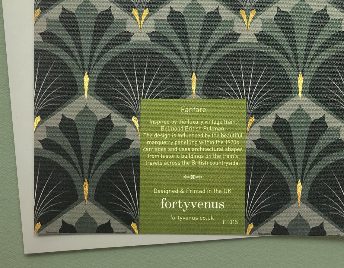 Fanfare Greeting Card Inspired by the Belmond British Etsy