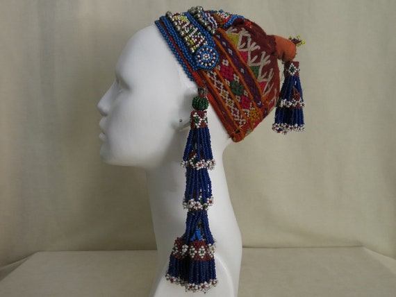Vintage Afghan tribal girl's hat