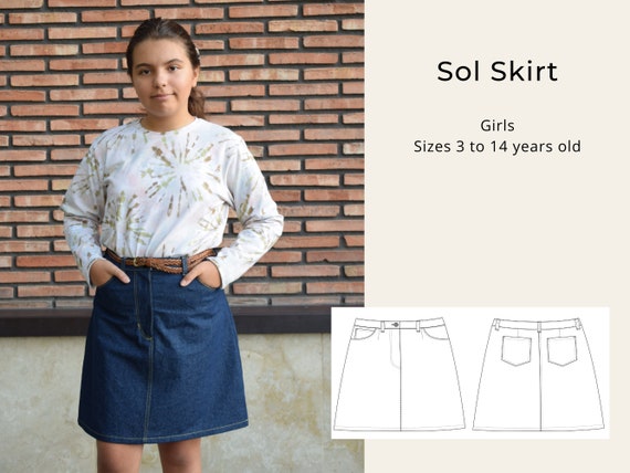 Jean overall skirt sewing pattern hot sale