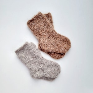 Calcetines de invierno para bebé, calcetines de punto para bebé, calcetines de alpaca para recién nacidos, calcetines para bebés, calcetines de lana para bebé