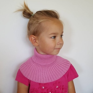 Knit neck warmer scarf for toddler Merino wool snood Turtleneck scarf