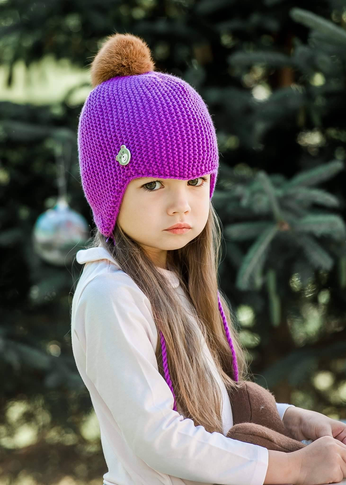 Knit Baby Hat 036 Months Toddler Earflap Hat Baby Wool Hat Etsy UK