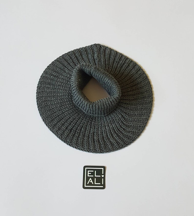 Womens scarf dickie Neck warmer adult knit neck gaiter scarf image 7