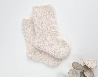 Merino and alpaca wool socks Socks for babies Wool baby socks Hand knit socks Socks for kids