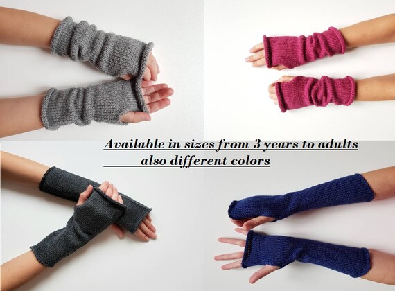 Fingerless mittens boys sale