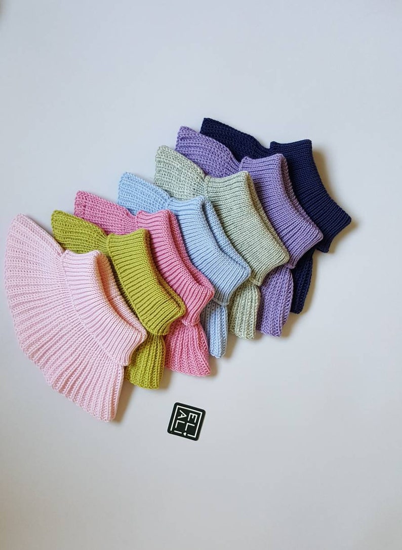 Knit scarf for kids 0-9 years Merino wool turtle neck scarf Toddler neck warmer image 2