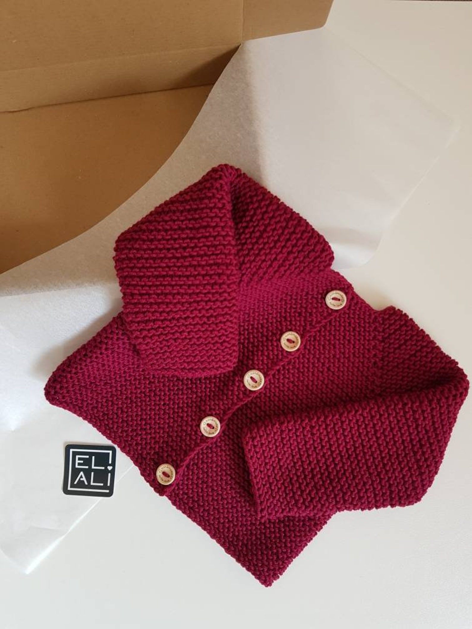 Baby cardigan Knit newborn sweater Wool jacket for babies Etsy