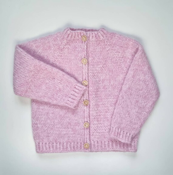 Newborn 2025 pink cardigan