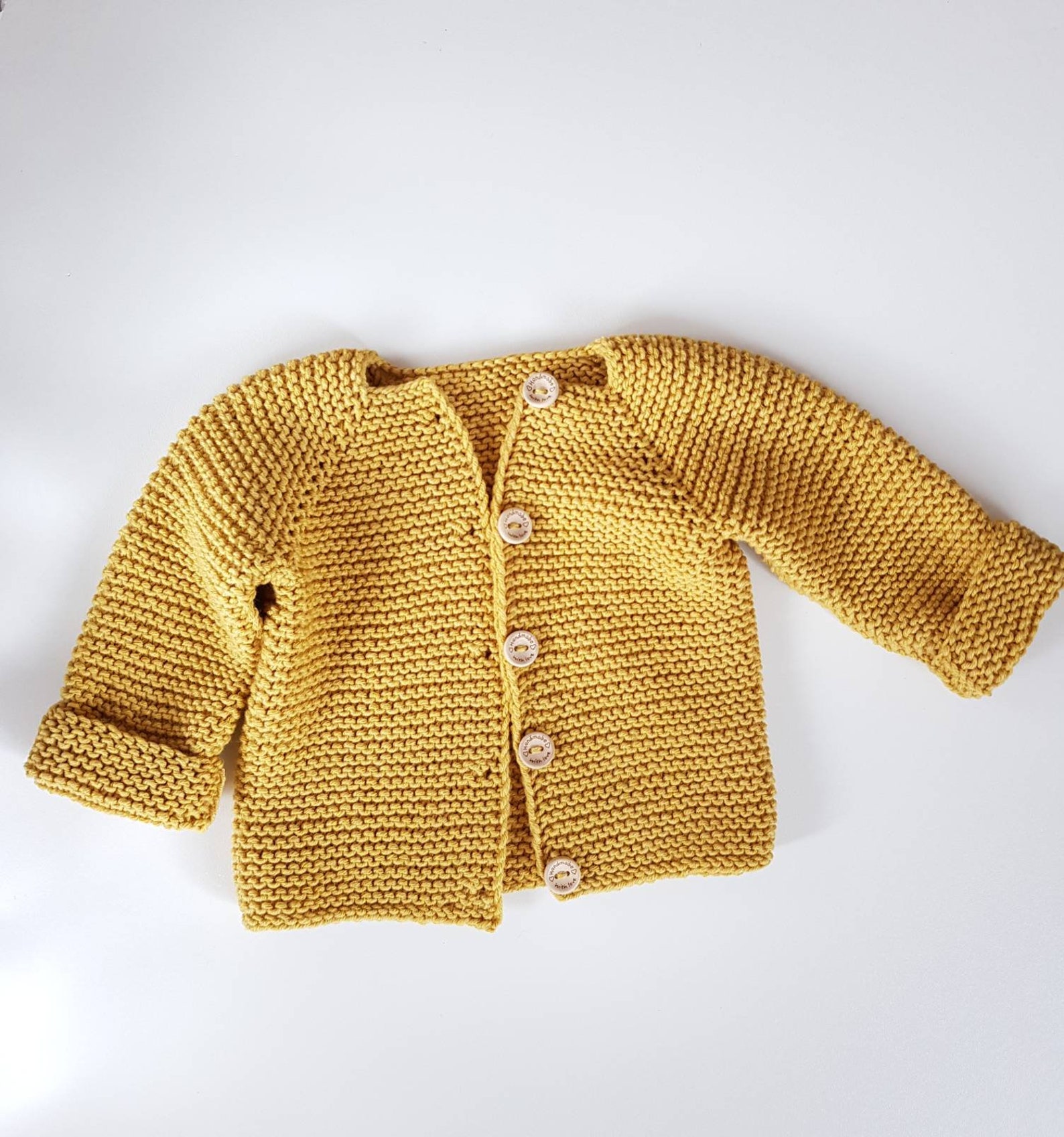 Nature Baby Merino Knit Cardigan - Acorn Marl main image 1