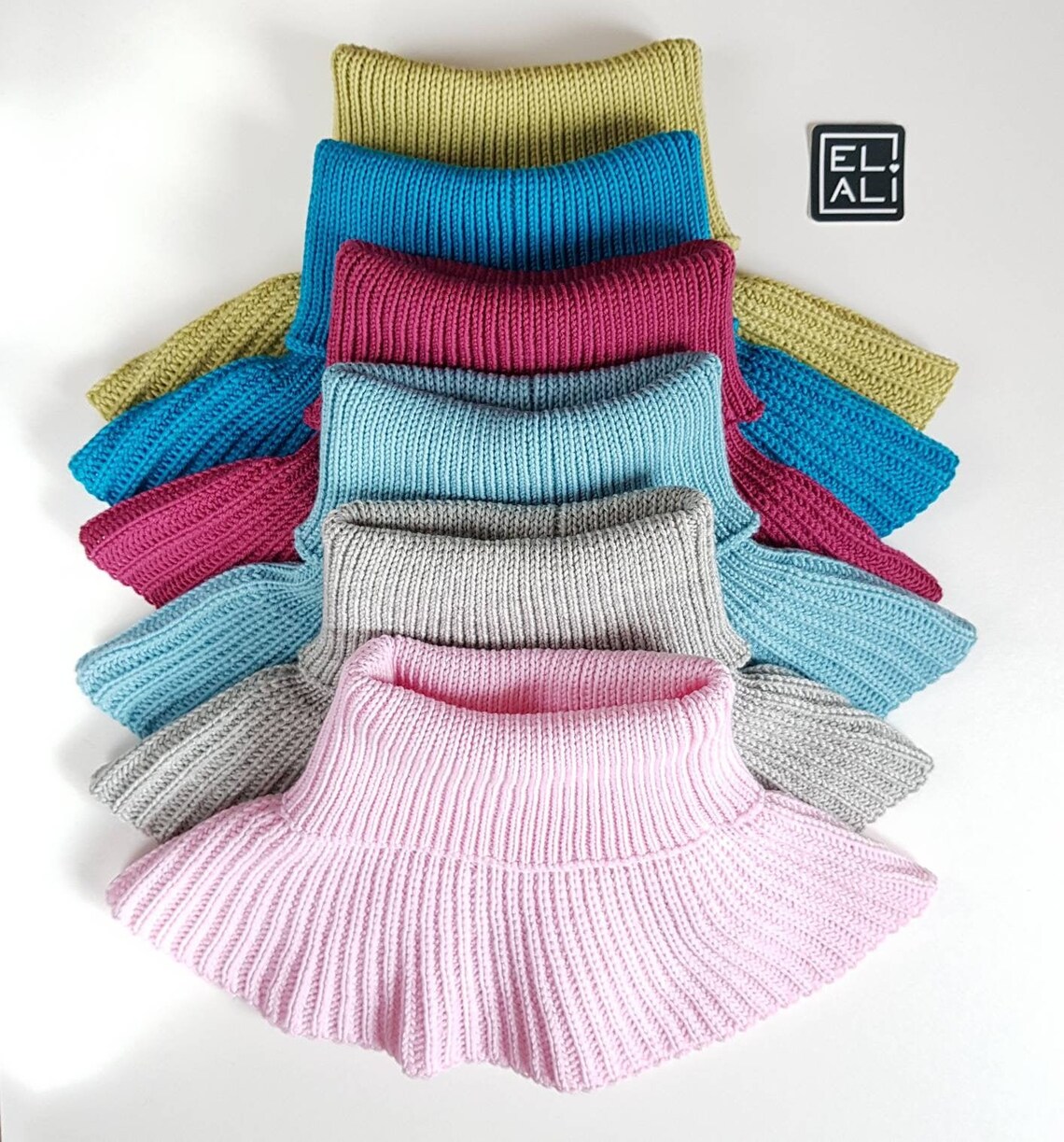 Neck Warmer Women Turtleneck Dickie Knit Neck Gaiter Scarf for Etsy