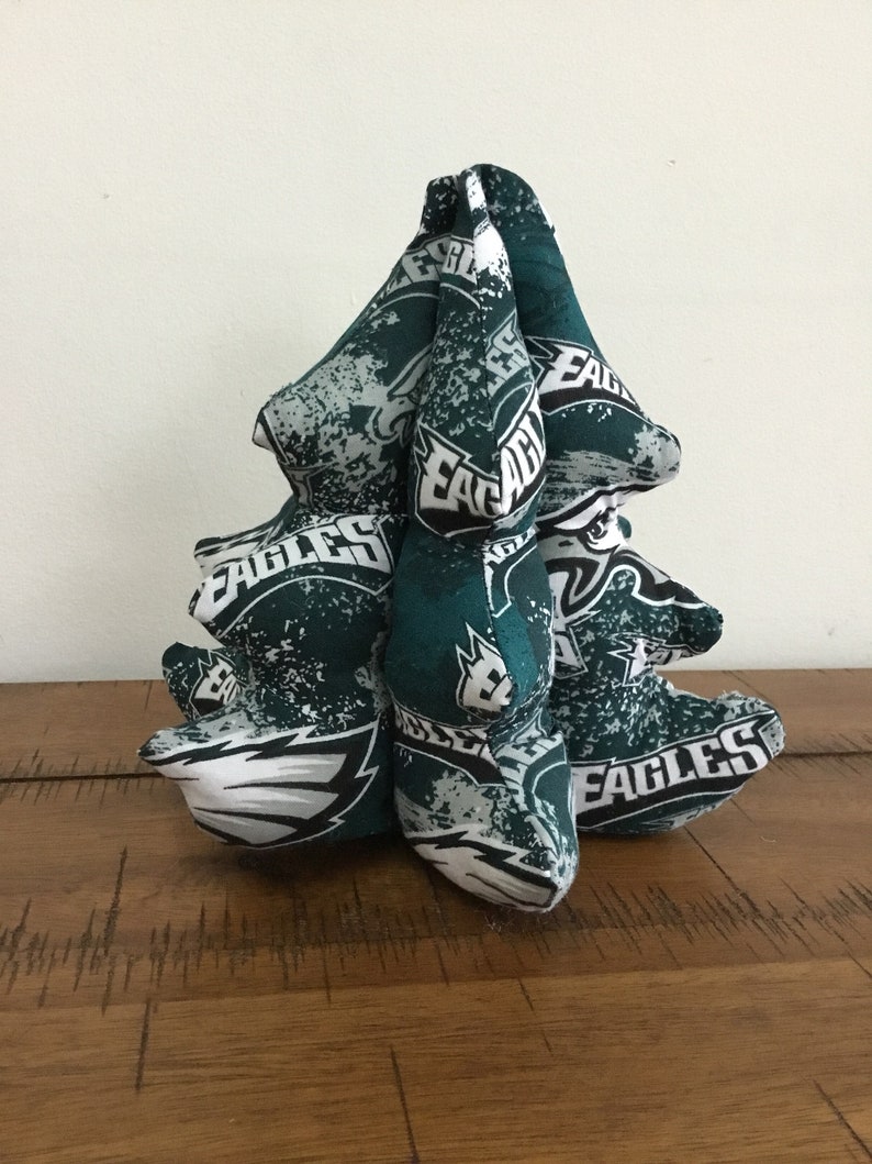Eagles Pride Set of 3 Plush All Season Stuffed Christmas Trees