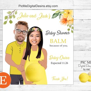 Baby Shower Favors EOS Lip Balm Was The Bomb Card Holder Gift Tag Custom Personalized Thank You Favors PRINTABLE image 8