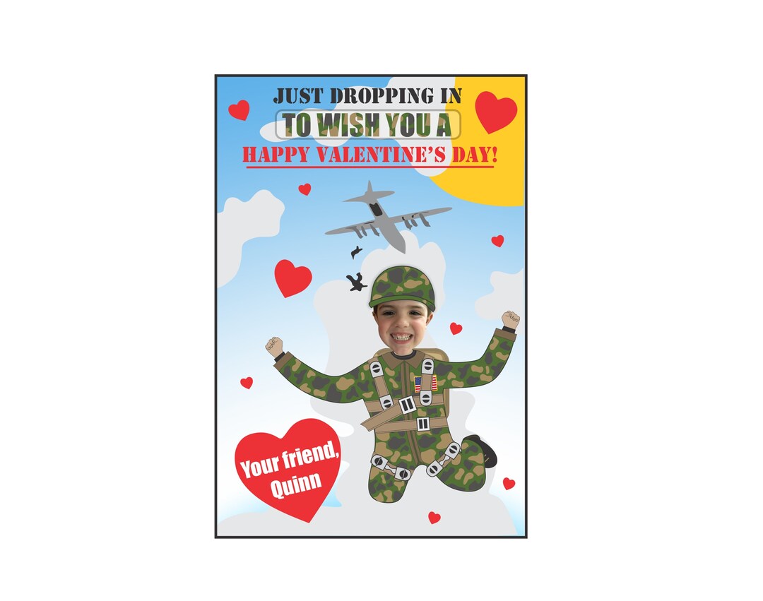 Parachute Valentine, Photo Parachute Valentine, Printable Valentine ...