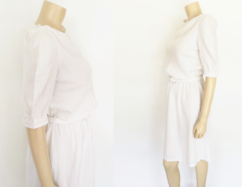 simple white midi dress