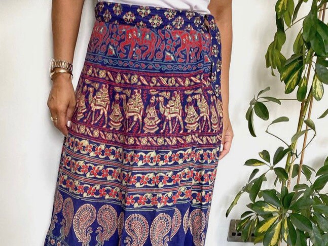 Long wrap top skirt vintage