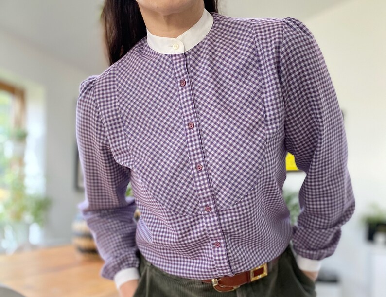 UK10-12 Vintage Smock Gingham Smock Vintage Smock 1970s image 0