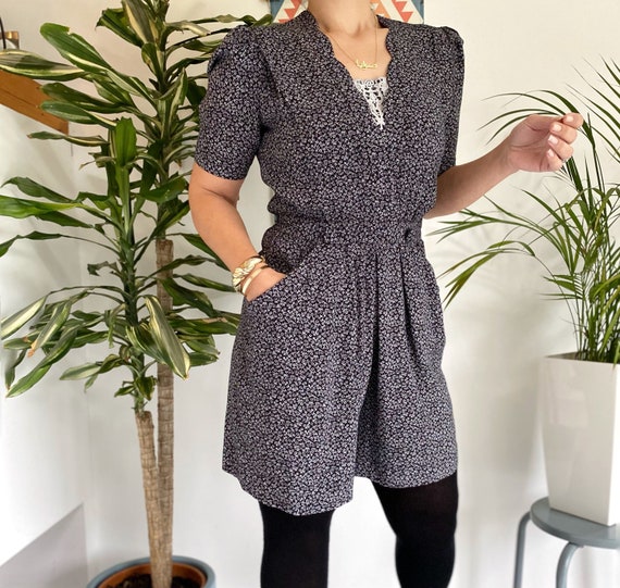 Vintage Romper, UK8, Petite Vintage, Playsuit, 80s