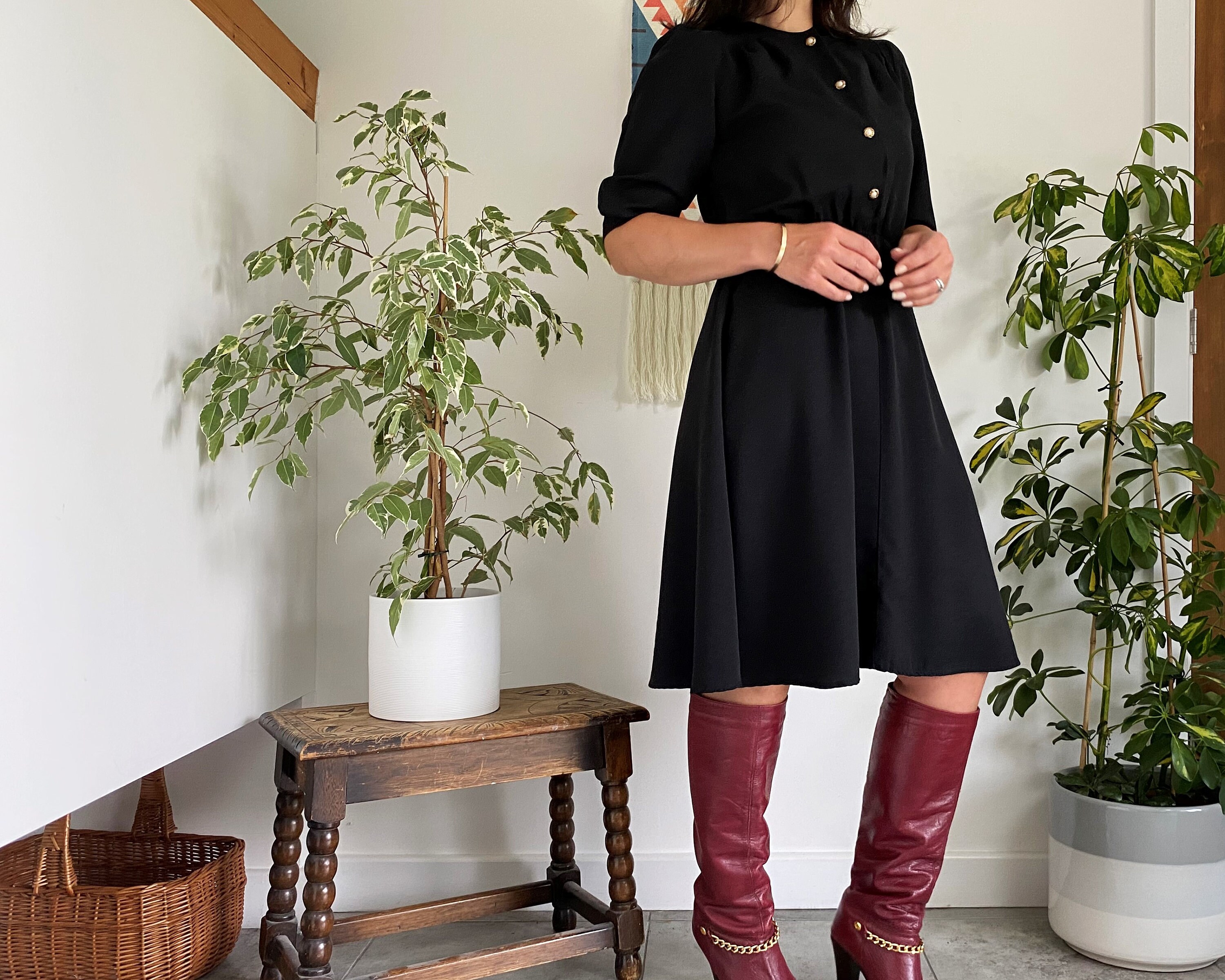 Image of Black Dress Uk, Vintage Dress, Shirt S Dresses, For Work