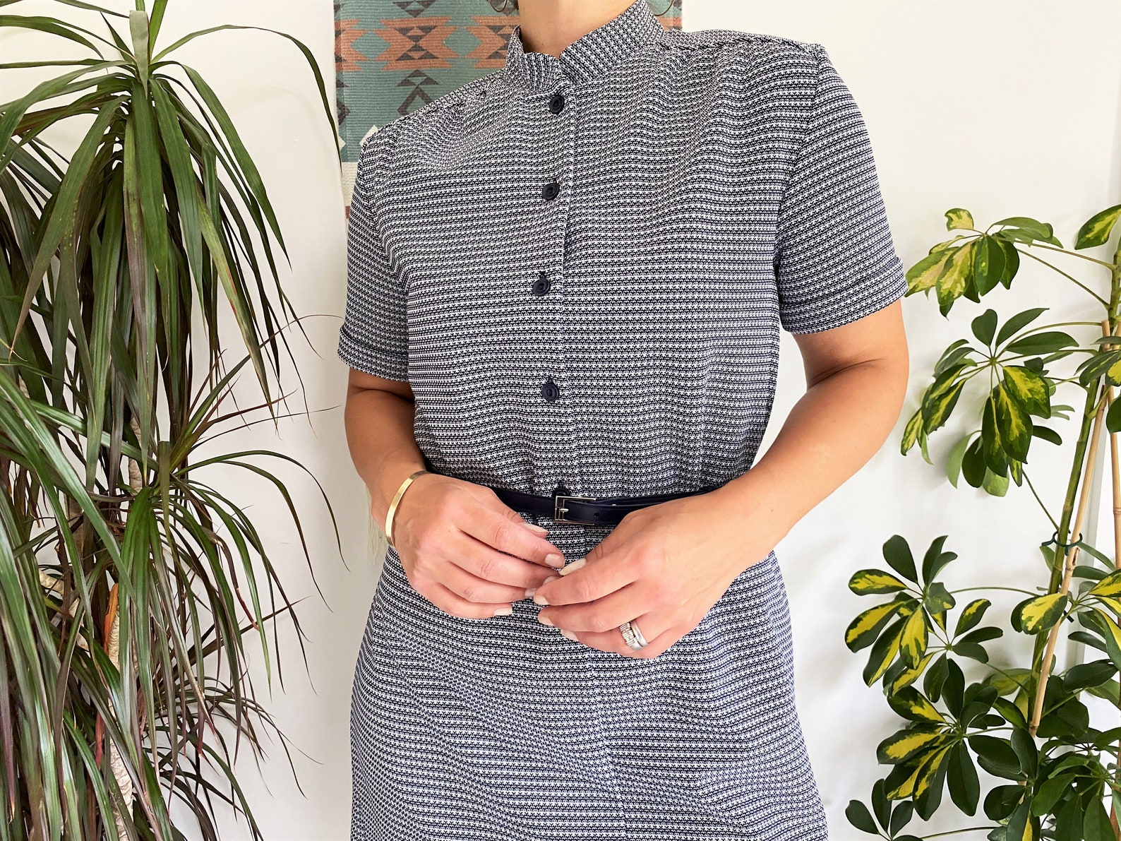 Medium Vintage Dress Vintage Office Dress Work Dress Etsy